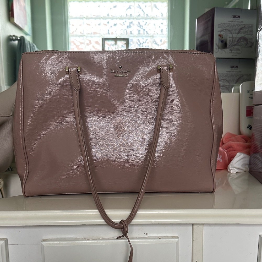Kate Spade Glossy Mauve Tote Bag